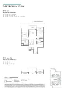 Lucerne Grand 2 Bedroom + Study Type B2S